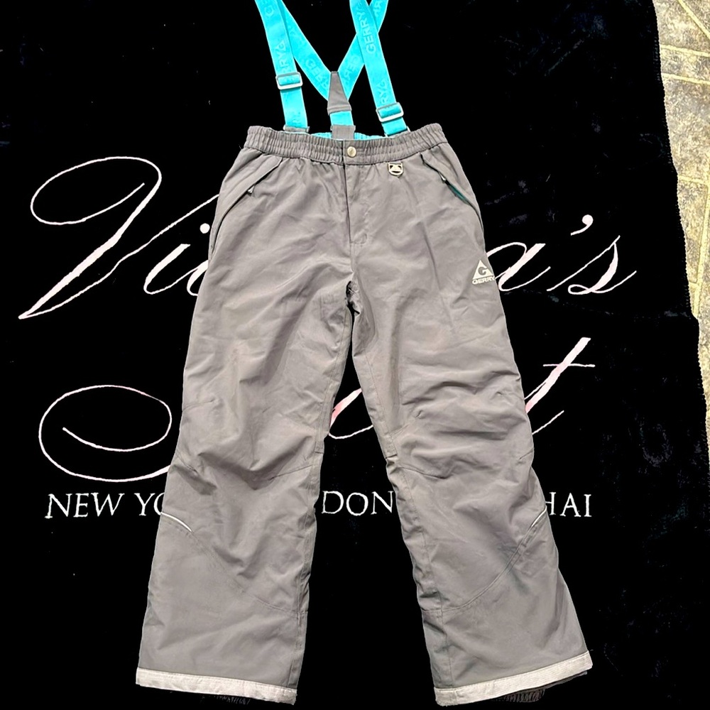 Kids snow pants/ snow bin